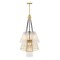Designers Fountain Liana 7-Light Brushed Gold Glam Tiered Statement Chandelier for Foyers and Entryways D328M-7CH-BG - alternate 1